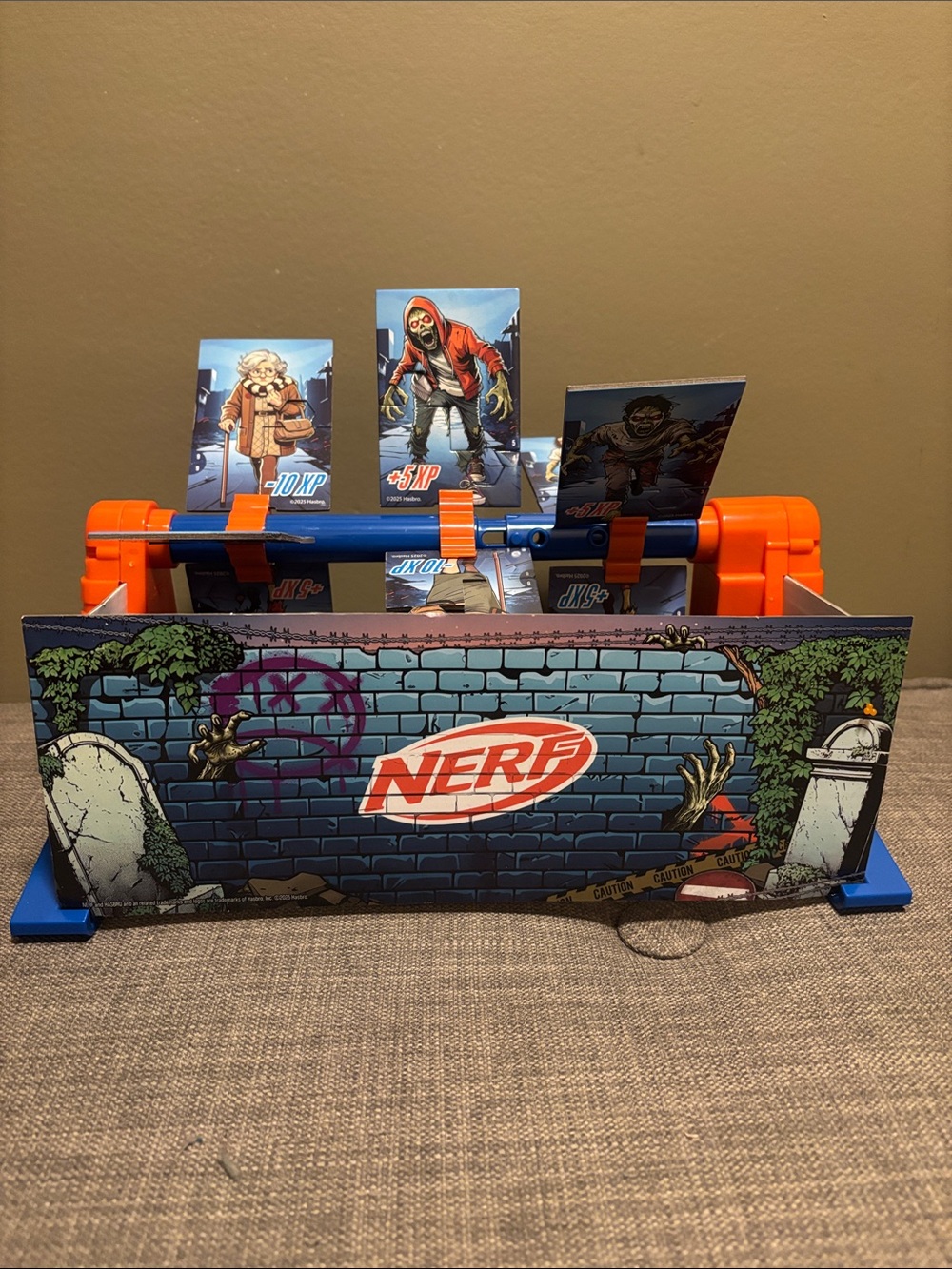 Nerf Blue and Orange Zombie Target Playset